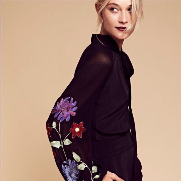 Free People Smoke Rings Jumpsuit Size 4 - Picture 3 of 12